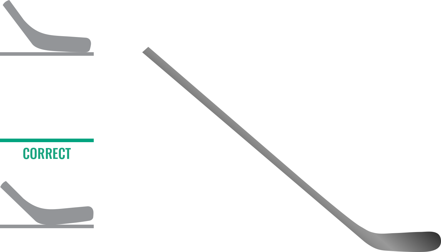 Hockey stick lie comparison diagram